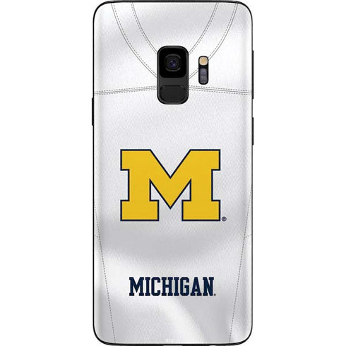 University of Michigan White Jersey Galaxy S9 Skin